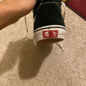 Black and white original high top vans